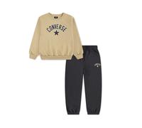 Converse Heritage Wordmark Crewneck & Joggers Set Completo da Bambini in Grigio, Taglia One Size Dark Matter