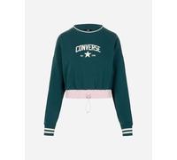 Converse Logo W - Felpa - Donna - Verde S