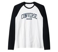 Converse Louisiana LA College University Style Blu Maglia con Maniche Raglan