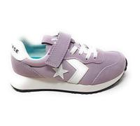 Converse Omega Trainer A14381C Lilla Bianco,Suola in Gomma,Chiusura con Laccio Elastico e Strappo per Bambina (Lilla Bianco, Sistema Taglie Calzature EU, Adolescente, Numero, Media, 30)