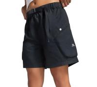 Converse Pantaloncini da donna in tessuto nero, Nero , M