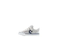 CONVERSE PRO Blaze Strap Leather Easy ON, Sneaker, Barely Grey Navy Bianco, 26 EU