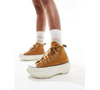 Converse - Run Star Hike Hi - Sneakers alte in camoscio color cuoio-Marrone WM 12