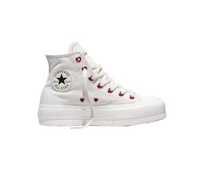 Converse - Salite da donna in canvas - Chuck Taylor All Star Lift High Vintage White/Egret/Days Ahead per Donne - Taglia 37 - Bianco