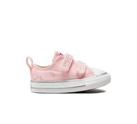 CONVERSE Scarpa con Chiusura a Strappo Rosa Baby Stampa Cuoricini 23