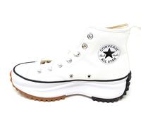 Converse scarpa donna in tela modello Run Star Hike Platform 166799C bianco nero