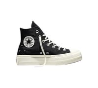 Converse - Scarpe donna con zeppa - Chuck Taylor All Star Lift High Black/Black/Egret per Donne - Taglia 39 - Nero