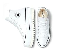 CONVERSE Ctas Lift Canvas Ltd, Sneaker Donna, White White Trek, 40 EU