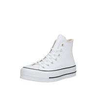 CONVERSE Sneaker alta 'CHUCK TAYLOR ALL STAR LIFT HI LEATHER' nero / bianco, Taglia 43-43,5