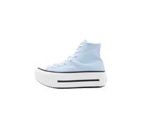 Converse - Sneakers montantes à semelle compensée - Chuck Taylor All Star Lift Double Stack High Clear Skies/White per Donne - Taglia 38 - Blu