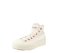 Converse - Salite da donna in canvas - Chuck Taylor All Star Lift High Vintage White/Egret/Days Ahead per Donne - Taglia 40 - Bianco