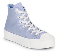 Converse Sneakers alte CHUCK TAYLOR ALL STAR LIFT PLATFORM SUEDE SHIMMER in Blu 37