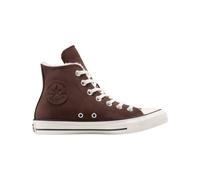 Converse - Sneakers alte da donna - Chuck Taylor All Star Classic High Totally Fudged/Egret/Black per Donne in Pelle - Taglia 36 - Marrone