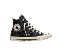 Converse - Sneakers hautes en toile - Chuck Taylor All Star Paisley Pop High Black/Dark Matter per Donne - Taglia 36 - Nero