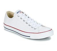 Converse, sneakers basse da donna con lacci, modello Chuck Taylor, Bianco (Pelle bianca.), 44 EU