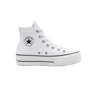 Converse - Sneakers con zeppa - Chuck Taylor All Star Lift Platform High White/Black/White per Donne - Taglia 37.5 - Bianco
