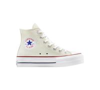 Converse - Sneakers con zeppa per donna - Chuck Taylor All Star Lift Platform High Vintage White/Red/Navy per Donne - Taglia 38 - Bianco