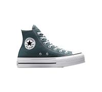 Converse Chuck Taylor all Star Lift Scarpe Donna Modello Platform A12596C, Sneakers Mid in Tela Verde (Verde, Sistema Taglie Calzature EU, Adulto, Donna, Numero, Media, 38)