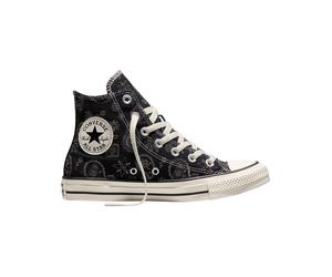 Converse - Sneakers hautes en toile - Chuck Taylor All Star Paisley Pop High Black/Dark Matter per Donne - Taglia 41 - Nero