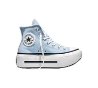 Converse - Sneakers montantes à semelle compensée - Chuck Taylor All Star Lift Double Stack High Clear Skies/White per Donne - Taglia 37 - Blu