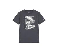 Converse Stacked Chuck Oversized T-Shirt da Bambini in Grigio, Taglia One Size Dark Matter