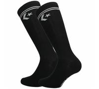 Converse Star Chevron 2 Paia Calze Lunghe - Lunghezza Polpaccio - Cotone - Unisex (Nero, 35-38)