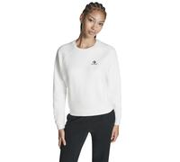 Converse Star Chevron Cropped Crew Neck Felpa da Donna in Bianco, Taglia One Size White