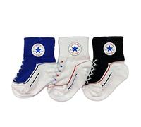 Converse Striated Qtr 3Pk Calzini per bimbi Blue 6/12 mesi