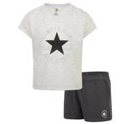 Converse T-Shirt Smanic & Short Set Grigio Mel/Antr Junior Bimba 4CG808-GDA