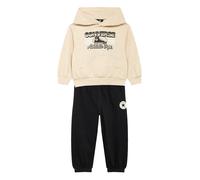 CONVERSE Tuta da jogging beige sfumato / nero Bambini CONVERSE 92-98
