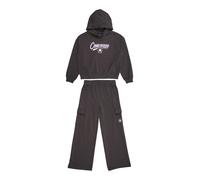 CONVERSE Tuta da jogging marrone scuro / rosa / bianco Bambini CONVERSE 147-163