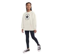 Converse Tuta da Ragazza Crewneck Legging Beige Taglia 10-12 A Codice 4CG229-J0A