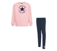 Converse Tuta da Ragazza Crewneck Legging Rosa Taglia 12-13 A Codice 4CG229-BFK
