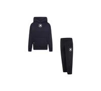 Converse Tuta nera con logo da bambino e bambina 4-5Y
