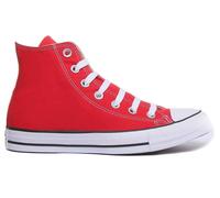 CONVERSE Tutti Stella Uomo Alto Top Scarpe di Tela IN Rosso Misura UK 7 - 13