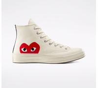 Converse x Comme des Garçons PLAY Chuck 70 Bianco Latte/Bianco/High Risk Red