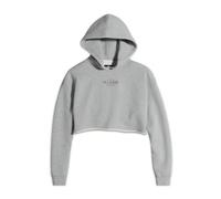 Converse X Daily Paper Cropped Hoodie Felpa Con Cappuccio da Donna in Grigio, Taglia One Size Grigio vintage mélange