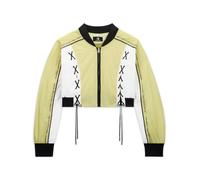 Converse X Feng Chen Wang Jacket Giacca da Donna in Bianco, Taglia One Size Giallo lime chiaro