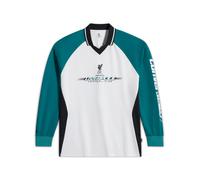 Converse X Liverpool FC Long-Sleeve T-Shirt A Manica Lunga in Verde, Taglia One Size Divisa Away verde