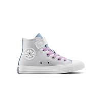 Converse X Naruto Shippuden Sasuke Chuck Taylor All Star Easy-On Scarpa High Top da Bambini in Grigio, Taglia One Size Fossile/Bianco vintage/Nero