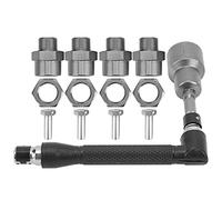 Conversione Dell'estensione Dell'adattatore del Esagonale della Ruota da 12 Mm a 17 Mm con Accessorio di Aggiornamento della Chiave a Bussola per 1/10 1/8 RC Car(Titanio)