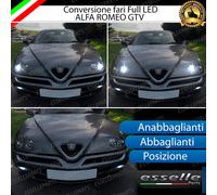 CONVERSIONE FARI FULL LED ALFA ROMEO GTV 16000 LUMEN 6000K BIANCO CANBUS