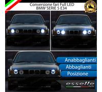 CONVERSIONE FARI FULL LED BMW SERIE 5 E34 6000K BIANCO GHIACCIO CANBUS