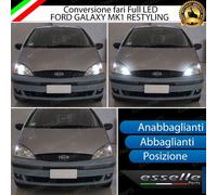CONVERSIONE FARI FULL LED PER FORD GALAXY MK1 RESTYLING LED CANBUS H7 6000K