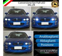 CONVERSIONE FARI FULL LED PER MG ZR LED BIANCO CANBUS H7 12000lm