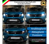 CONVERSIONE FARI FULL LED SUZUKI VITARA 16000 LUMEN 6000K BIANCO GHIACCIO CANBUS