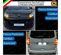 CONVERSIONE FRECCE LED CITROEN SPACETOURER ANT + POST ARANCIONE CANBUS