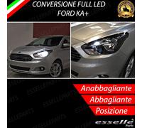 CONVERSIONE LED ANABBAGLIANTI H4 + LED POSIZIONE T10 FORD KA + KA+ CANBUS 6000K