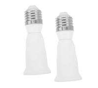 Conversione Portalampada E26 E27 220v 4a, Prolunga Bianca 2 Pezzi | Pc, per Lampadine a Incandescenza e Attacchi Standard, Uso in Incasso e Laboratorio, Flusso Sicuro