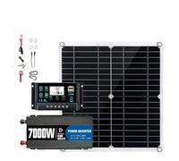 Converter Invertitore Kit Inverter 7000W 12V 110V220V 300W Pannello Solare Controller 100A Caricabatteria Capannone/illuminazione/campeggio Installazione Semplice(110V solar kit)